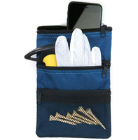 Multi bolsillos con cremallera Deporte Pelota de golf Tees Organizador Bolsa Bolsa Clip Gancho para bolsas Bolsa de pelota de golf Bolsa