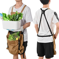 Delantal de jardín con bolsillo para cosechar jardinería delantal resistente al agua con bolsillo de liberación rápida para hombres y mujeres