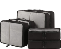 Traveling Custom Logo Impermeable 6 Set 3size Cubos de embalaje de compresión Organizador de equipaje de almacenamiento para viajes