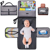 Gran oferta, cubierta de cambiador limpiable a la moda, almohadilla de viaje para pañales de bebé, escotilla para bebé