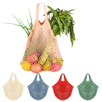 Organizador de bolsas de productos de malla reutilizable para la playa de comestibles