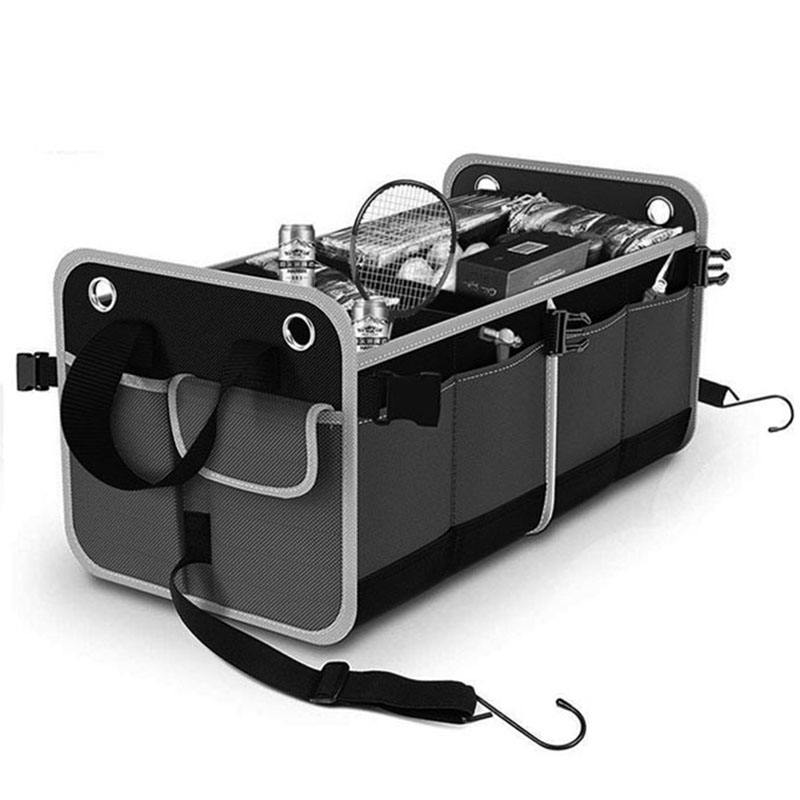 Organizador de maletero personalizado para SUV, almacenamiento de carga plegable, caja organizadora para maletero de coche