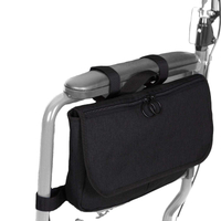 Bolsa de transporte para silla de ruedas, bolsa para reposabrazos para andadores, sillas de ruedas eléctricas y patinetes de rodilla, organizador de almacenamiento lateral