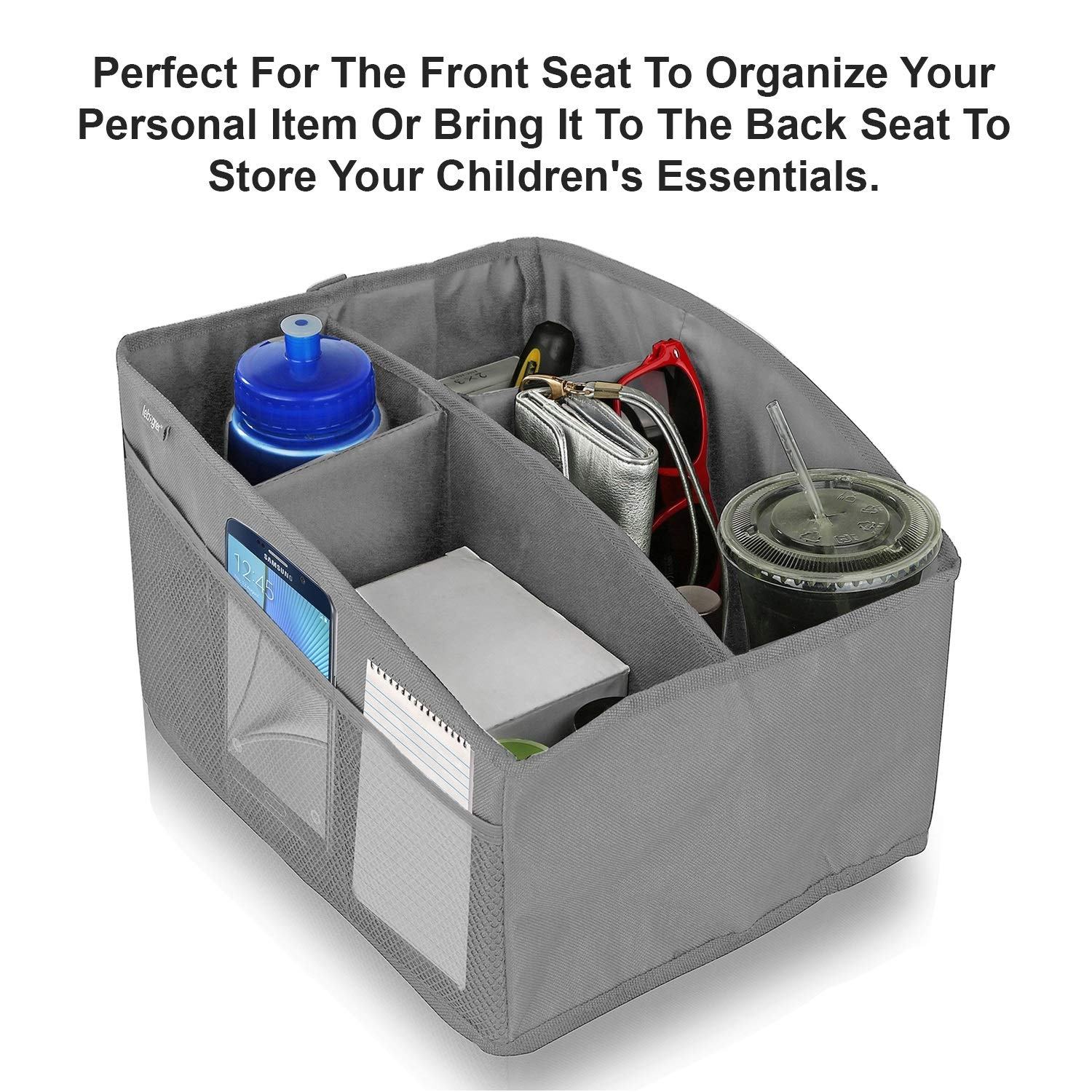 Organizador plegable resistente al agua para asiento delantero de coche, accesorios de varios compartimentos para niños, bolsa organizadora para maletero de coche