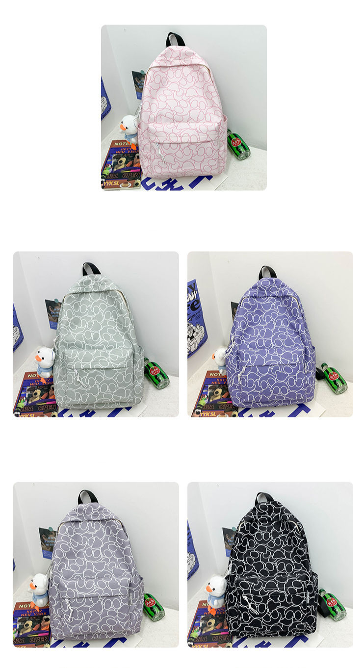 Mochila personalizada de gran capacidad para estudiantes de secundaria, mochila escolar al aire libre, bolso informal para niñas