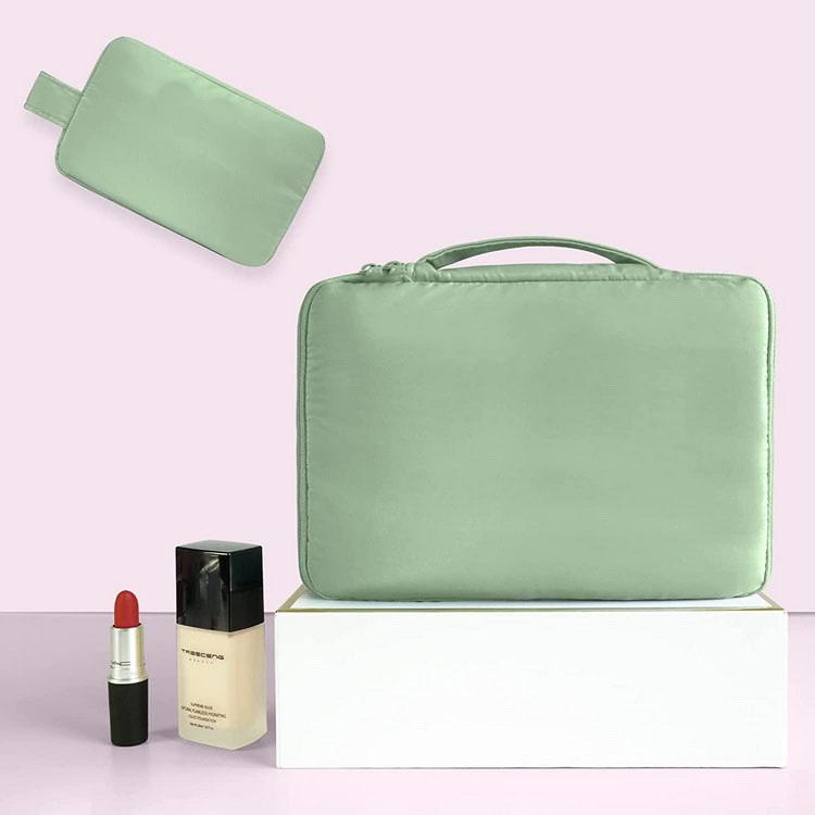 El logotipo de encargo del bolso cosmético del regalo promocional impermeable compone los bolsos de los cosméticos del viaje de la belleza