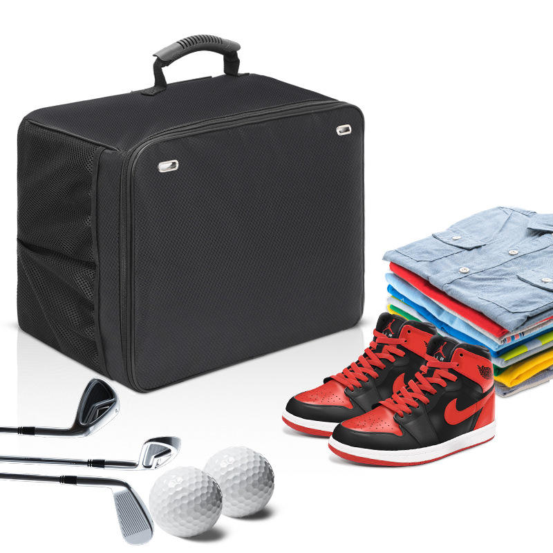 Bolsa de golf personalizada de fábrica BSCI, impermeable, de gran capacidad, suministros de golf, bolsa de almacenamiento para coche, estuche de transporte cuadrado