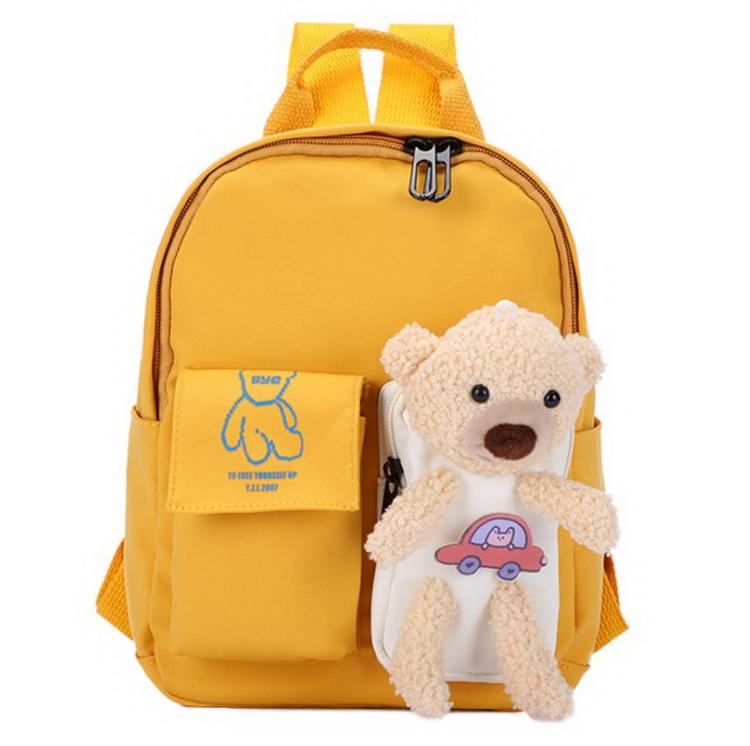 Gran oferta, mochilas escolares amarillas para niñas, mochila para niños pequeños, mochila para niños, mochila escolar para niños