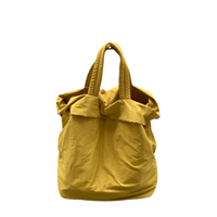 Bolso de mano de lona de algodón orgánico reciclado impreso personalizado, bolso de compras reutilizable de estilo coreano, bolsos de hombro