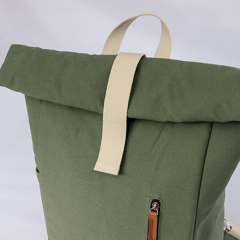 Gran oferta de mochilas para mujer, mochila personalizada de gran capacidad con tapa enrollable para ordenador portátil, mochila escolar comunitaria personalizada