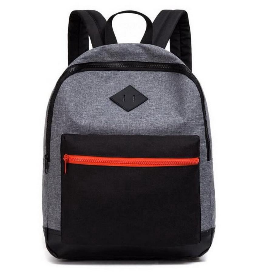 Mochila de lona para adolescentes con logotipo personalizado clásico, mochila de lona duradera para la escuela primaria