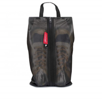 Bolsa de zapatos de viaje de malla de TPU impermeable, bolsa de almacenamiento con cremallera