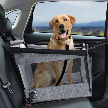 Funda antideslizante duradera para asiento trasero de coche para mascotas, hamaca para perros, asiento de coche para mascotas a prueba de arañazos, soporte para asiento de coche de viaje para mascotas
