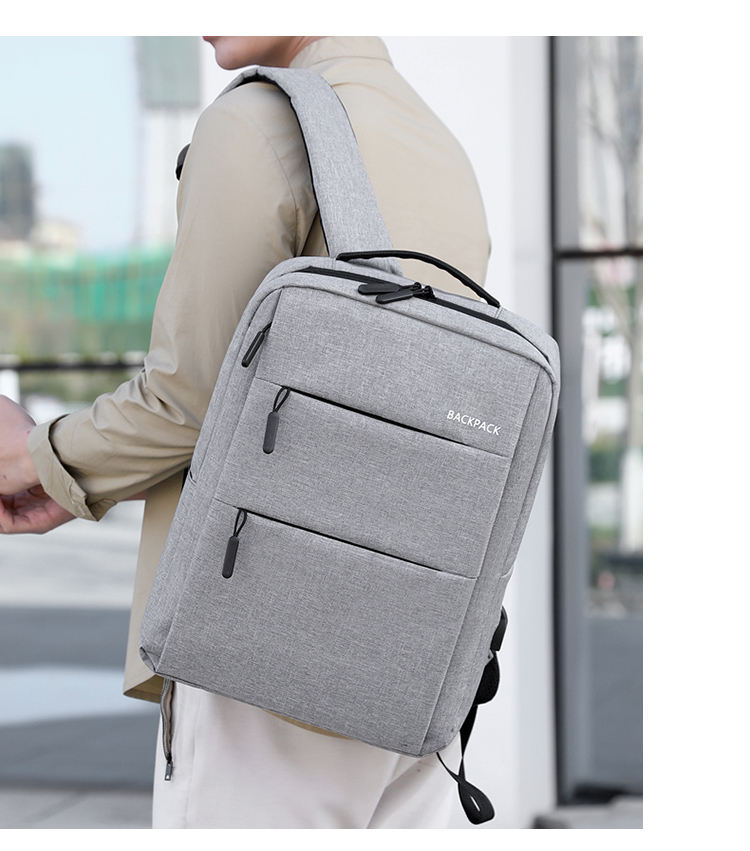 Mochila de carga USB antirrobo para hombre, maletín, mochila para portátil, mochila para ordenador portátil de negocios