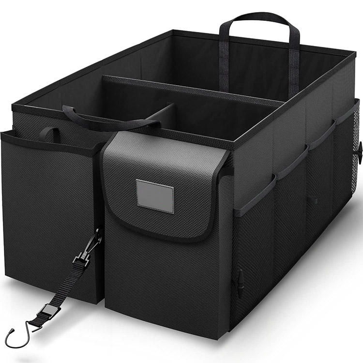 Organizador de almacenamiento de comestibles plegable para maletero de coche SUV duradero de alta calidad organizador de maletero de coche portátil plegable multifunción