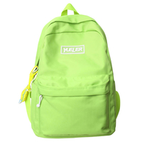Nueva mochila versátil simple para estudiantes universitarios de color sólido de Amazon