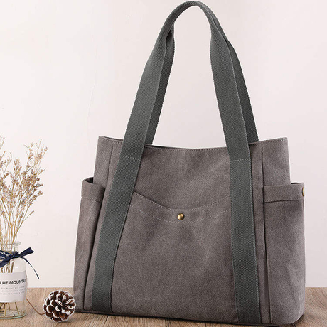 Fabricante de China, bolsos de mano con logotipo personalizado de lona de algodón para mujer, bolso de compras ecológico para el trabajo escolar de ocio