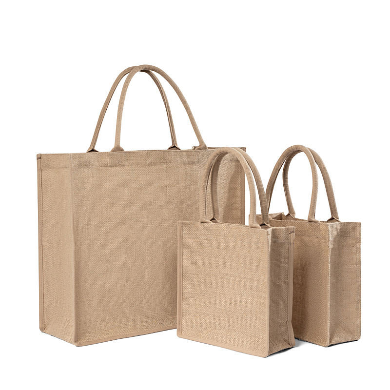 Bolso de mano ecológico personalizado para mujer, bolso de mano para compras de comestibles, bolso de yute