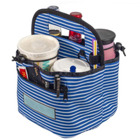 Portavasos reutilizable para 4 tazas con asa, bolsa de transporte portátil para bebidas, portavasos con aislamiento, portabebidas para viajes