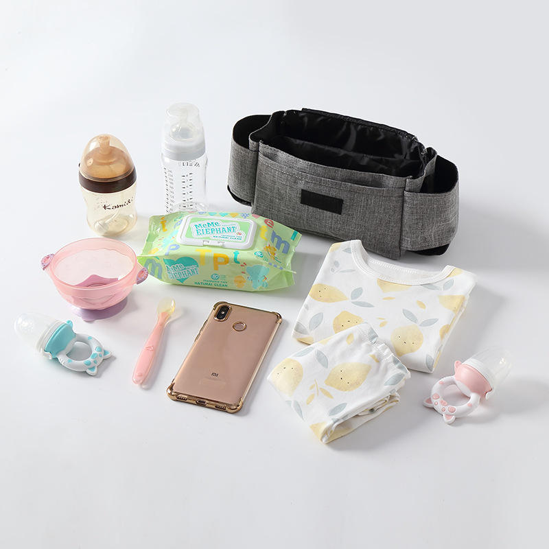 Bolsa de pañales para recién nacidos Unisex de viaje duradera, almacenamiento para el cuidado del bebé, botella de pañales, organizador de cochecito, bolsa colgante para bebé