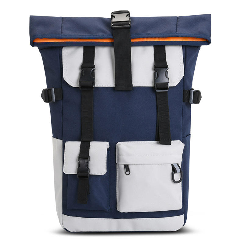 Mochila reciclada de gran venta, mochila enrollable, mochila portátil para acampar, senderismo, mochila para deportes al aire libre