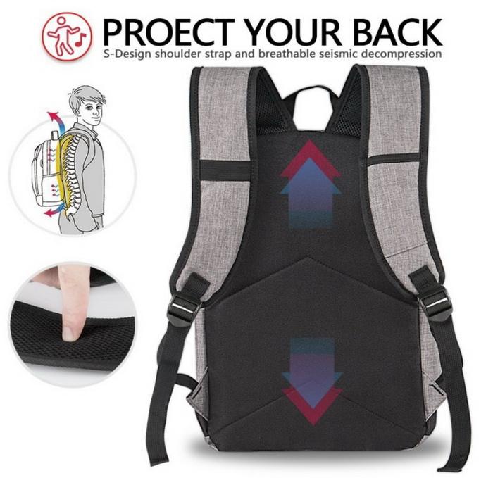 La mejor mochila usb impermeable personalizada de alta calidad, mochila de viaje, mochila inteligente para ordenador portátil con cargador