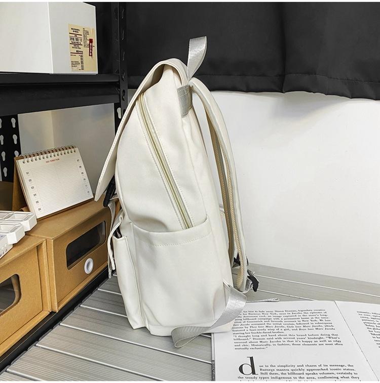 Mochilas escolares de estilo japonés, mochilas con logotipo impreso personalizado, mochila para estudiantes, mochila para ordenador portátil con solapa de gran capacidad