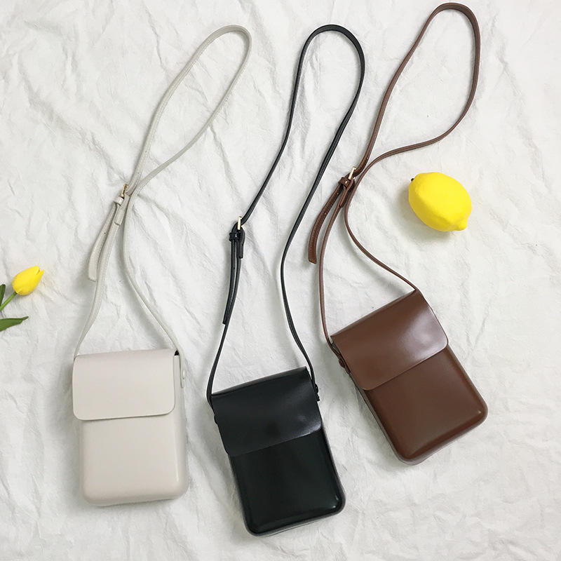Bolso bandolera pequeño para teléfono para mujer, bolsos de hombro para teléfono móvil de cuero para mujer, billetera de cuello de diseñador de viaje a la moda