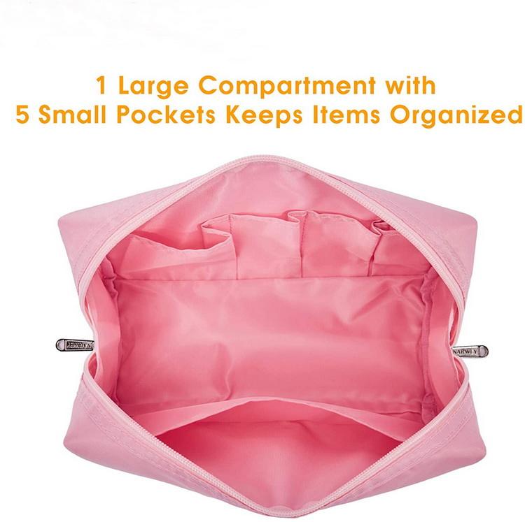 Bolsa de aseo de viaje impermeable, bolsa de cosméticos de etiqueta privada personalizada, bolsa de maquillaje al por mayor para hombres y mujeres