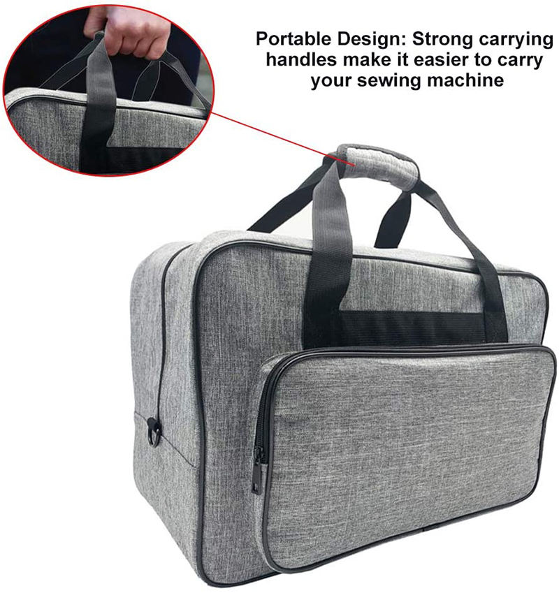 Bolsa de mano portátil de viaje resistente para accesorios de costura y bolsa de transporte universal para máquina de coser