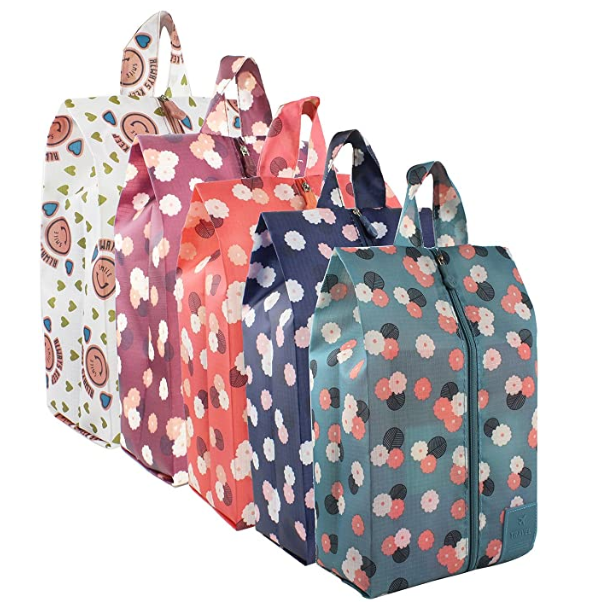 Organizador de bolsas de zapatos de viaje port&aacute;til Almacenamiento de ahorro de espacio de nailon impermeable