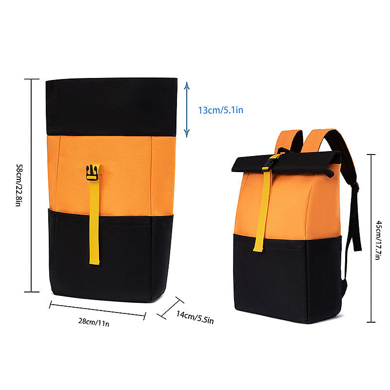 Mochila impermeable antirrobo con tapa enrollable, mochilas de viaje para exteriores, mochilas escolares para adolescentes resistentes