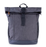 Venta al por mayor, mochila resistente al agua con tapa enrollable, mochila USB de negocios, mochila para portátil de viaje con logotipo personalizado
