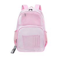 Bolsa de estudiante para ordenador portátil personalizada, mochila de malla, mochila impermeable semitransparente, mochilas escolares para niñas y adolescentes