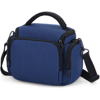 Bolso bandolera impermeable azul para exteriores, bolso para cámara de un solo hombro, organizador DSLR, accesorios para SLR, bolsas para viajar