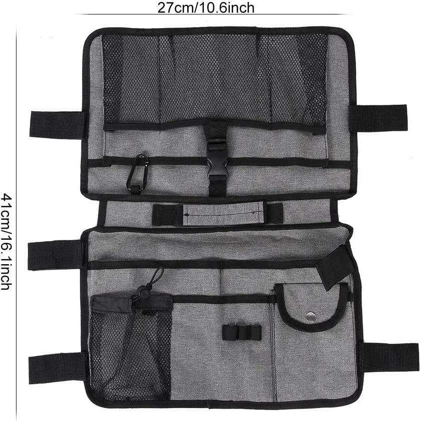 Nueva bolsa de almacenamiento portátil personalizada para andador, bolsa lateral de comestibles para silla de ruedas, bolsa organizadora de accesorios plegable con portavasos