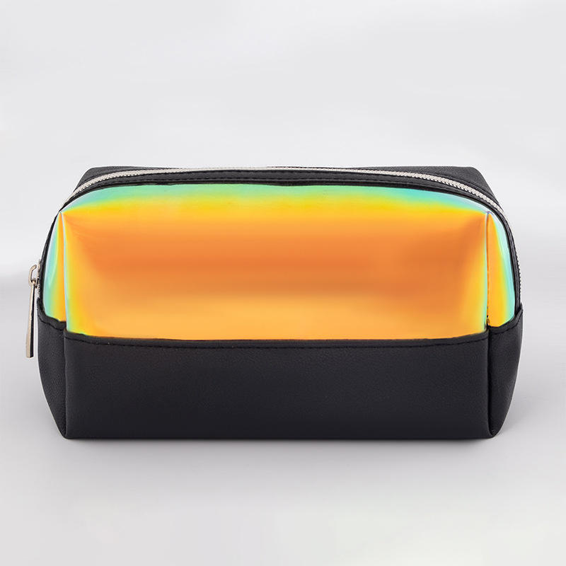 Bolso cosmético holográfico personalizado Bolso de maquillaje de belleza al por mayor Bolsos de cosméticos de viaje TPU