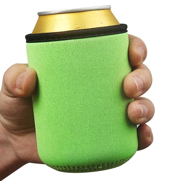 Fundas para latas de cerveza con aislamiento de neopreno en blanco de 12 oz Fundas para enfriadores de latas fáciles de colocar