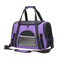 Bolsa de viaje plegable para mascotas, bolsa de viaje para gatos, bolsa de viaje para perros y gatos con malla transpirable